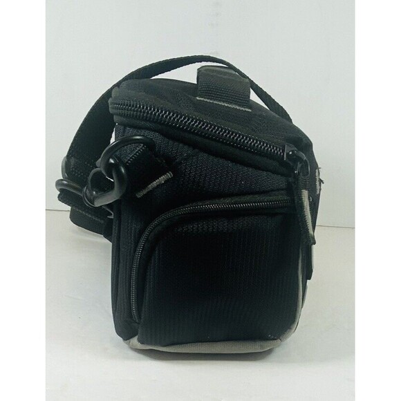 Case Logic Small Camera Camcorder Bag 8”x6”x4”Handle Strap Padded Black Gray EUC - Picture 3 of 7
